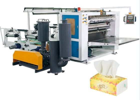 China La máquina de la fabricación de papel seda del vacío, V - doble la máquina plegable del tejido facial distribuidor
